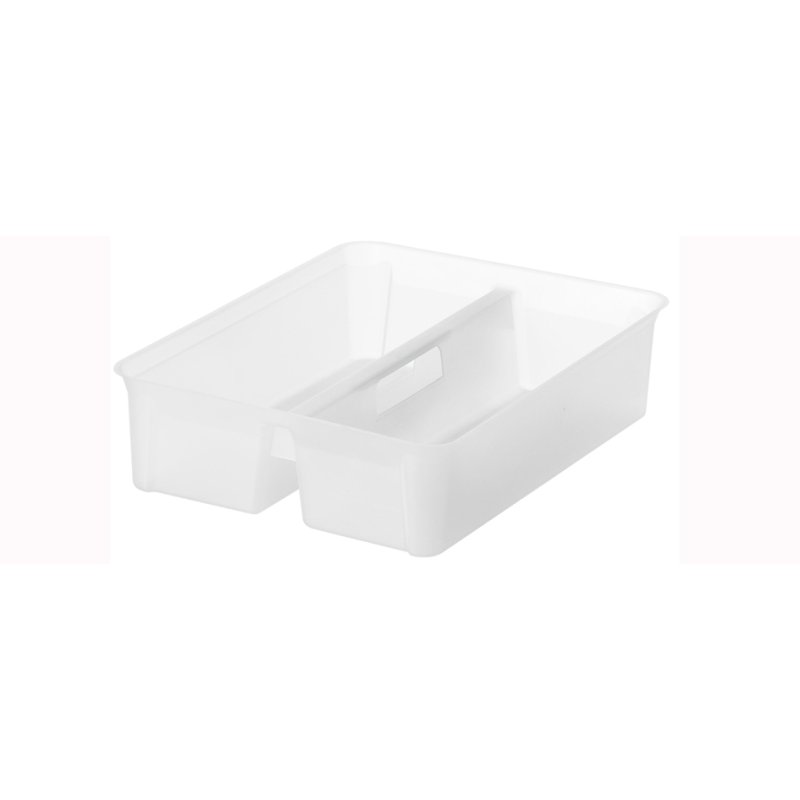 smartstore boîte de rangement CLASSIC 20 L, transparent, clips blancs