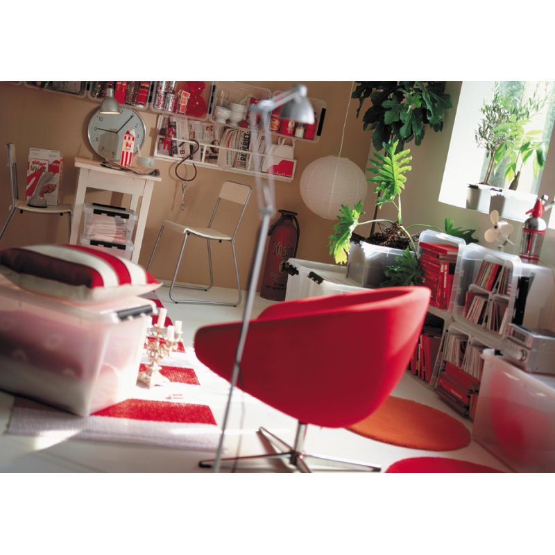 smartstore boîte de rangement CLASSIC, 70 litres, clips noirs, 4 roulettes