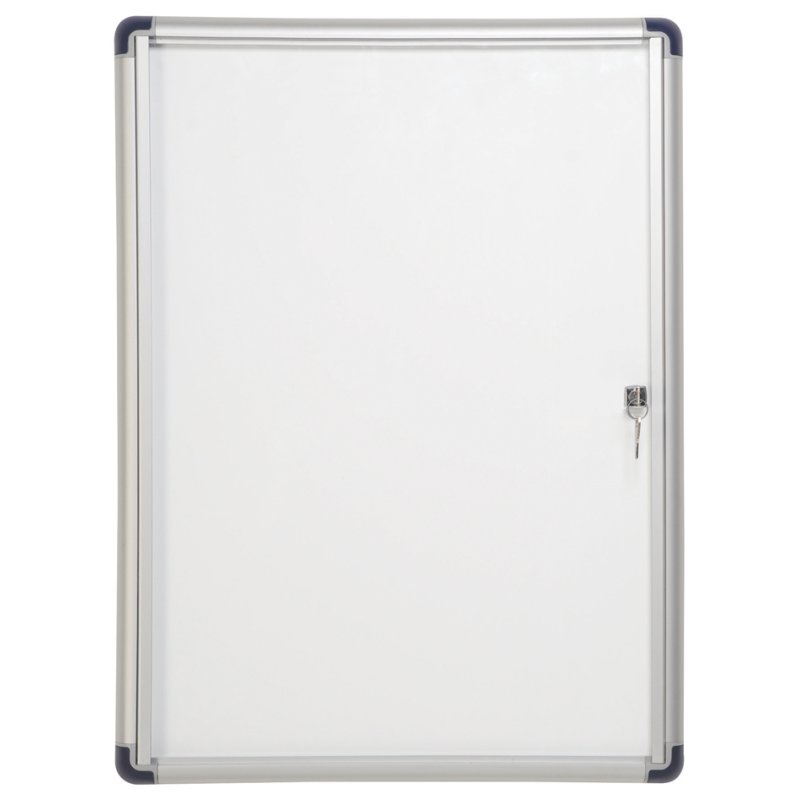 Bi-Office vitrine intérieure Enclore, fermable à clé, 2 × A4, cadre aluminium
