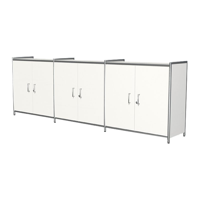 kerkmann buffet ARTLINE, 2 hauteurs de classeur, blanc, 800×380×780 mm