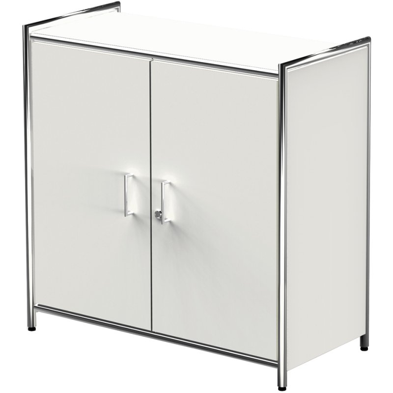 kerkmann buffet ARTLINE, 2 hauteurs de classeur, blanc, 800×380×780 mm