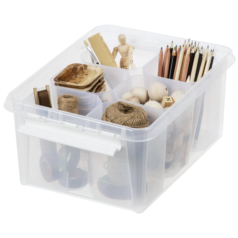 smartstore boîte de rangement CLASSIC, 14 litres, blanc, avec 6 inserts