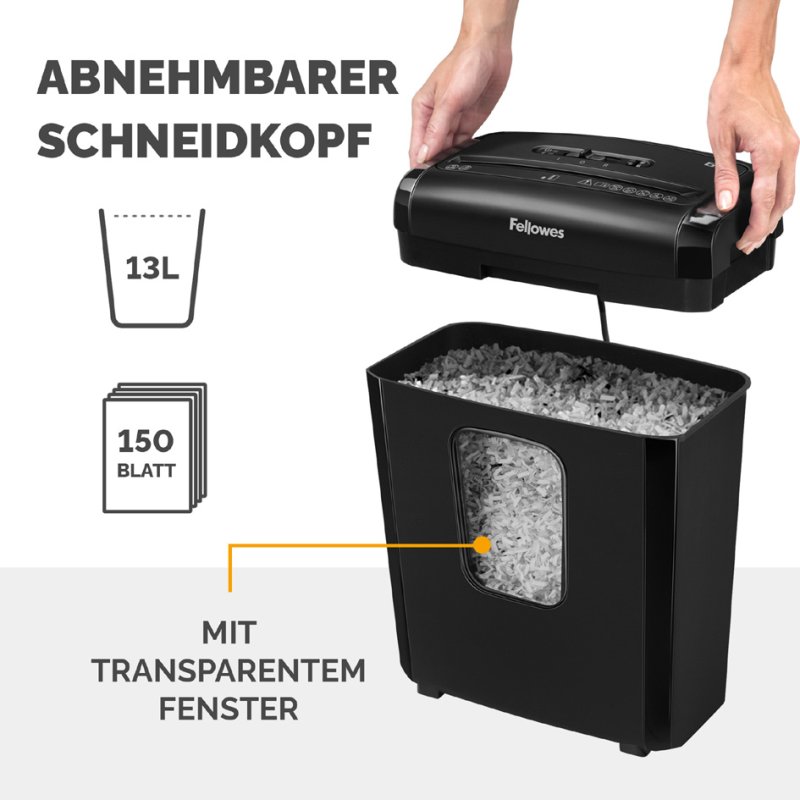 Fellowes papiervernietiger Powershred 6M, 6 vel, P-4, zwart