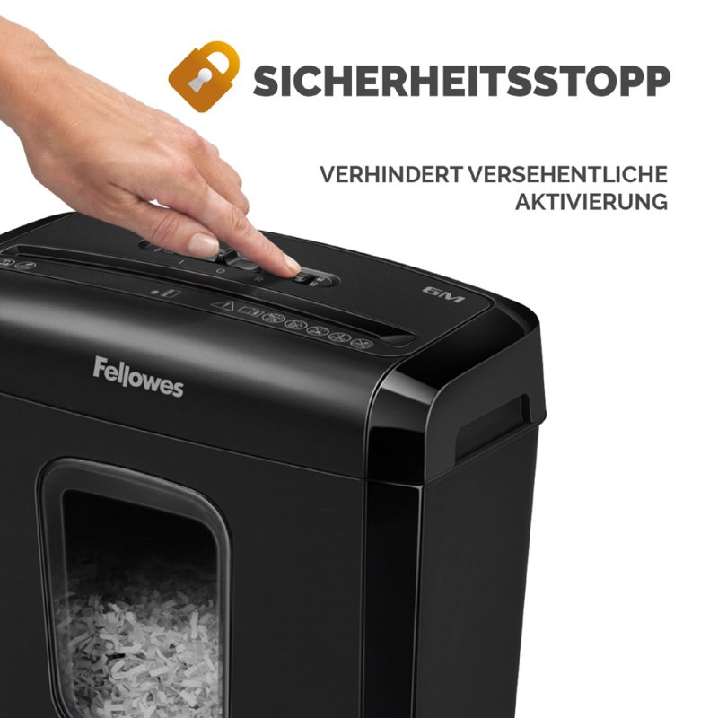 Fellowes papiervernietiger Powershred 6M, 6 vel, P-4, zwart