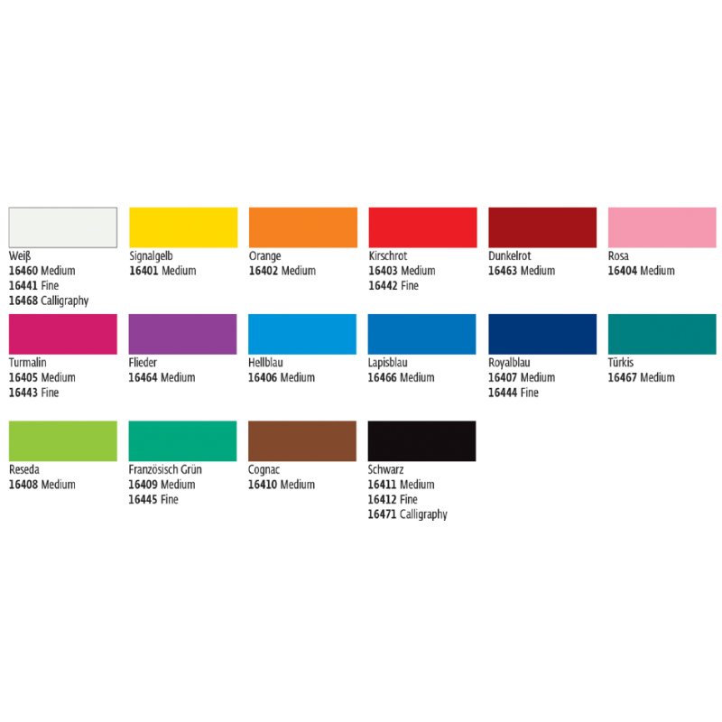KREUL glas- en porseleinpen Classic, roze, 2,0-4,0 mm