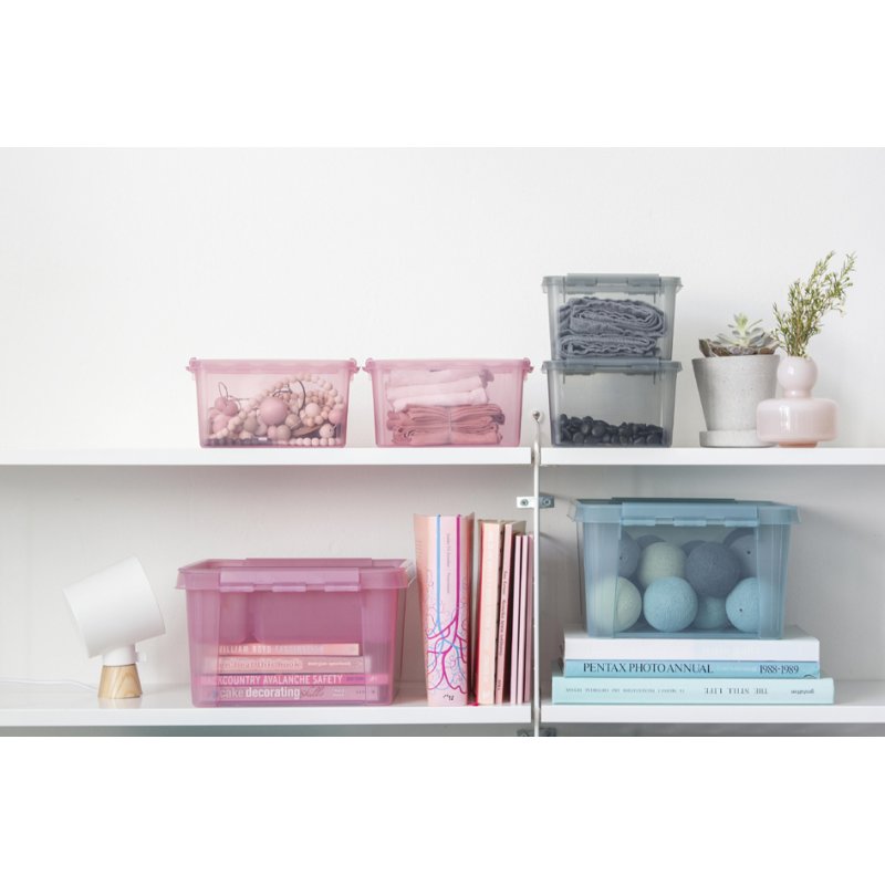 smartstore boîte de rangement COLOUR 14 litres, rose, 300×400×180 mm
