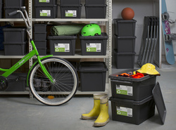 smartstore opbergbox RECYCLED, 66 liter, antraciet, 100% gerecycled PP