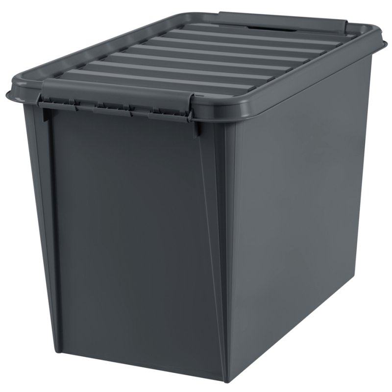 smartstore boîte de rangement RECYCLED, 46 litres, anthracite, PP recyclé