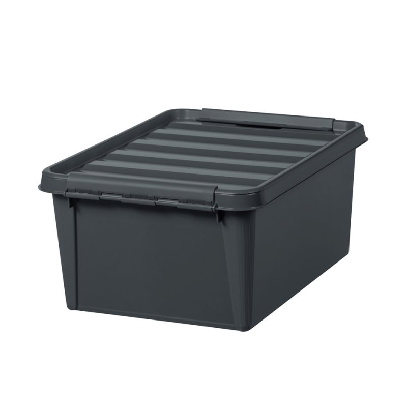 smartstore boîte de rangement RECYCLED, 46 litres, anthracite, PP recyclé