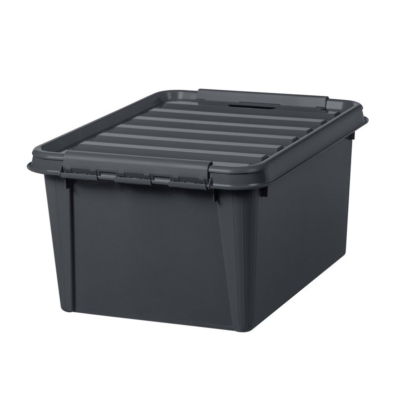 smartstore boîte de rangement RECYCLED, 46 litres, anthracite, PP recyclé