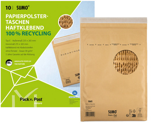 SUMO gewatteerde enveloppen SU1513P010, type C, 145×215 mm, 10 stuks