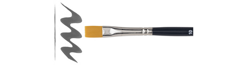 Royal Talens Van Gogh aquarelpenseel plat, maat 6, synthetische vezels