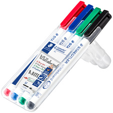STAEDTLER Lumocolor whiteboard markers, uitwisbaar, 1,0 mm, 6 stuks