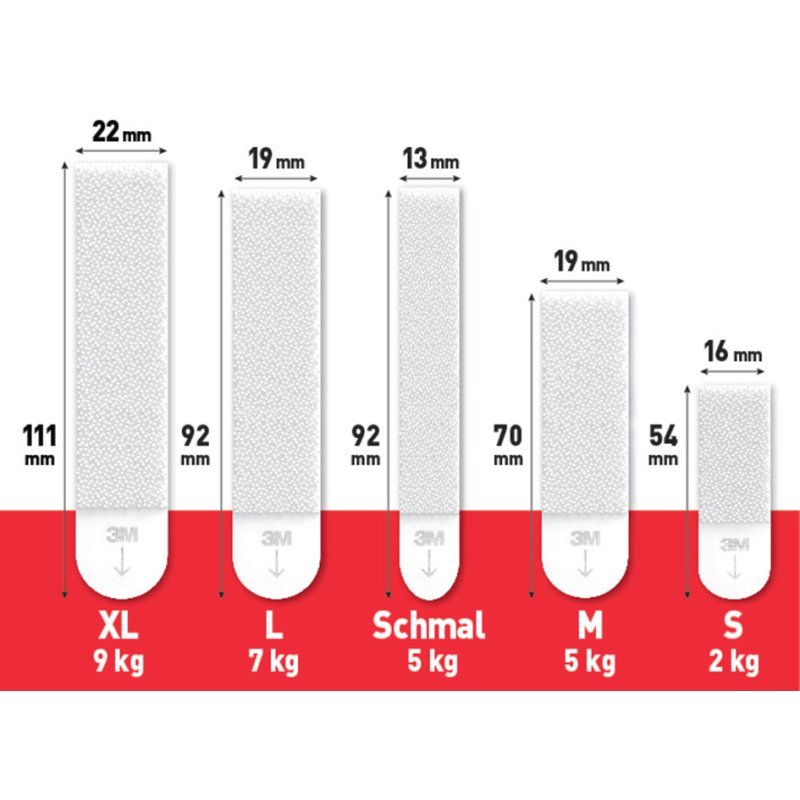 Command Bilder-Montagestrips L, zwart, draagkracht 7,2 kg, 4 sets à 2 strips