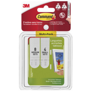 3M Command Bevestigingsstrips voor foto's, Multipack (S/M)
