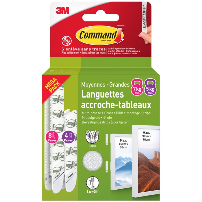 Command afbeeldingsmontagestrips, multipack M/L, sterke hechting, restloos verwijderbaar