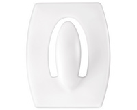 Command mini-haken kunststof, wit, 225 g draagkracht, 6 stuks
