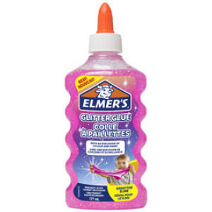 ELMER'S glitterlijm, blauw, uitwasbaar, 177 ml