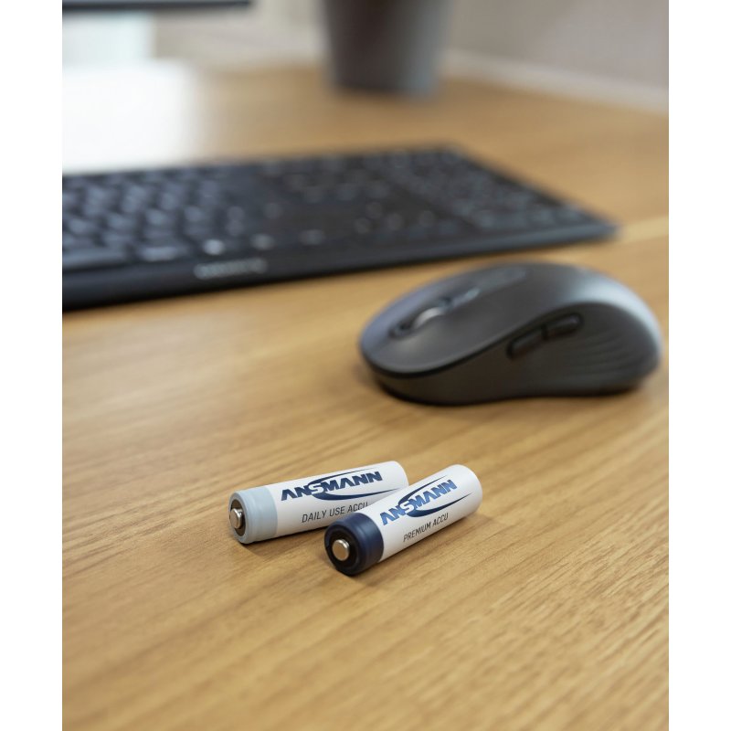 ANSMANN maxE piles AAA rechargeables, 550 mAh, lot de 4