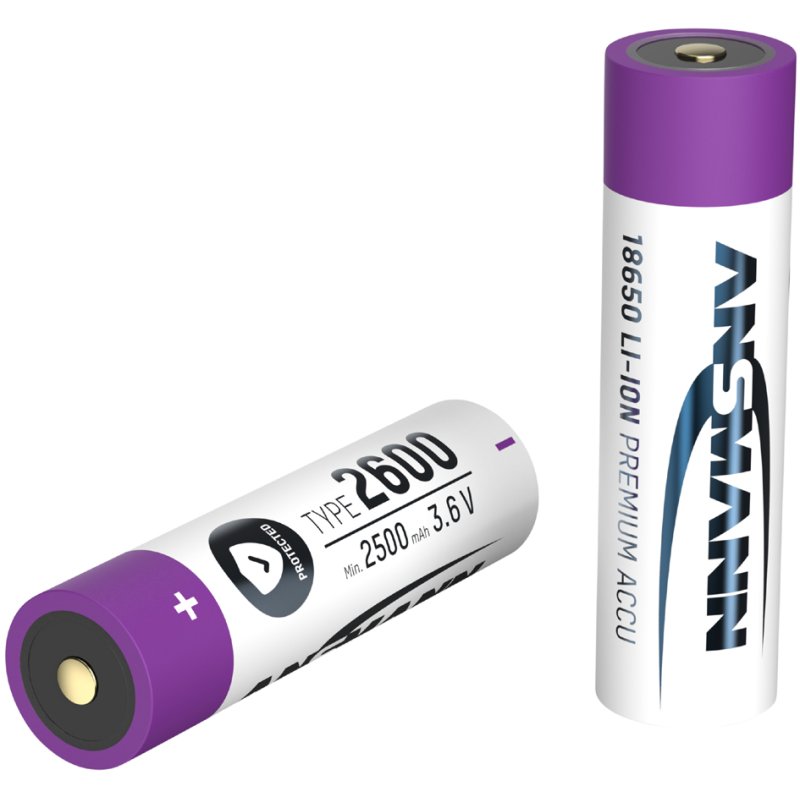 ANSMANN Li-Ion accu 18650, 3,6 V, 3500 mAh, beschermd