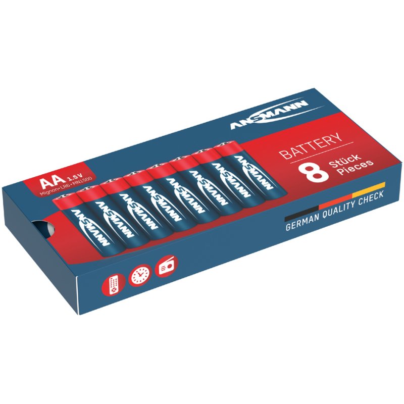 ANSMANN Alkaline batteries AA, 8 pieces