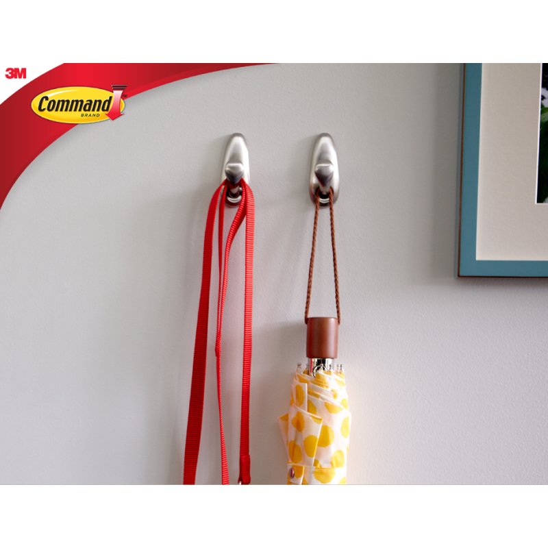 Command metalen haak Classic L, zilver, 2,2 kg draagkracht