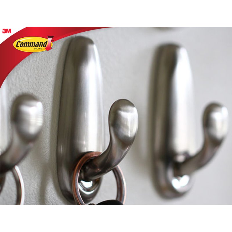 Command metalen haak Classic L, zilver, 2,2 kg draagkracht