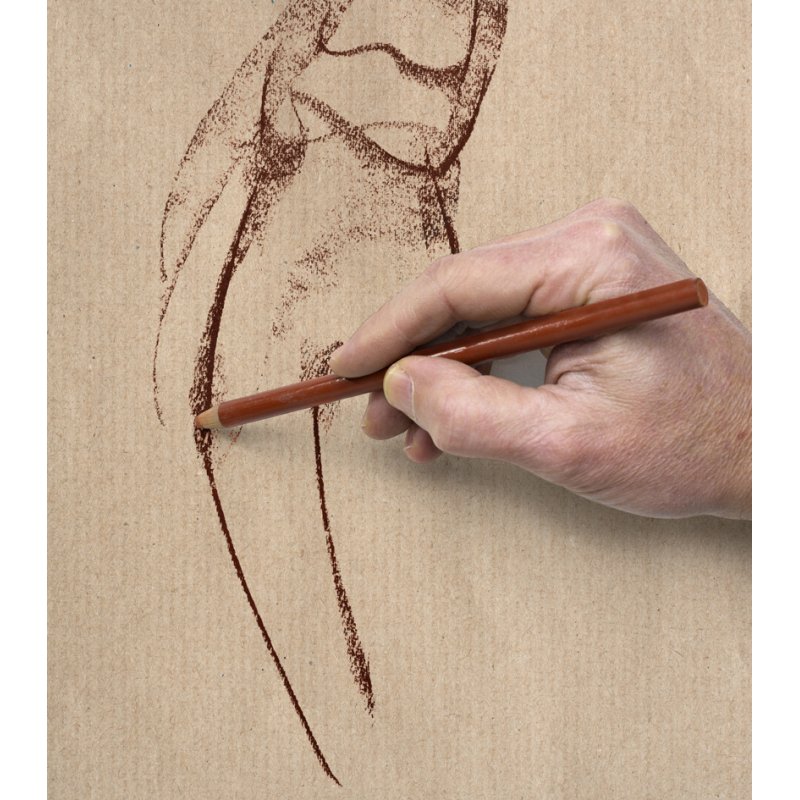 Clairefontaine bloc de dessin KRAFT, A3, marron, 120 g/m²
