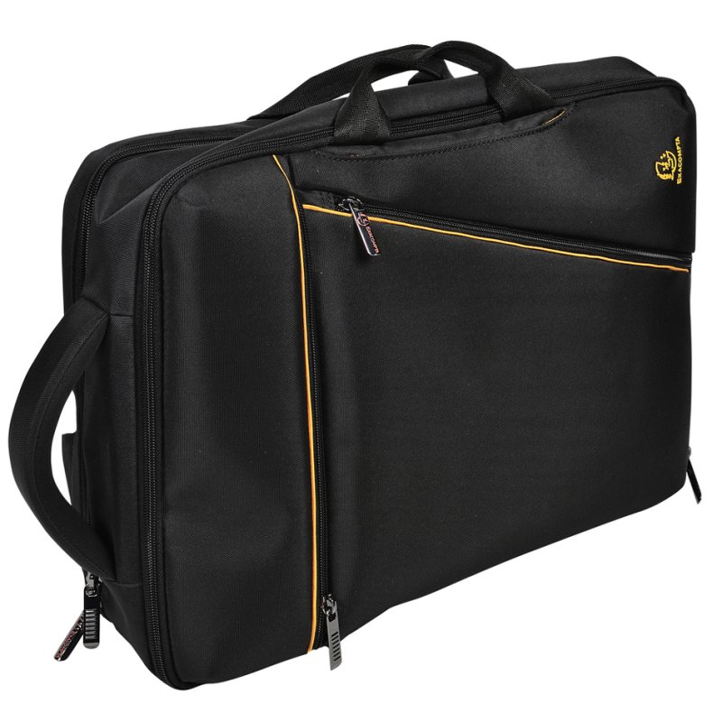EXACOMPTA Dual EXACTIVE laptoptas, polyester, zwart, 15,6 inch