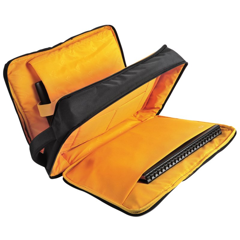 EXACOMPTA Dual EXACTIVE laptoptas, polyester, zwart, 15,6 inch