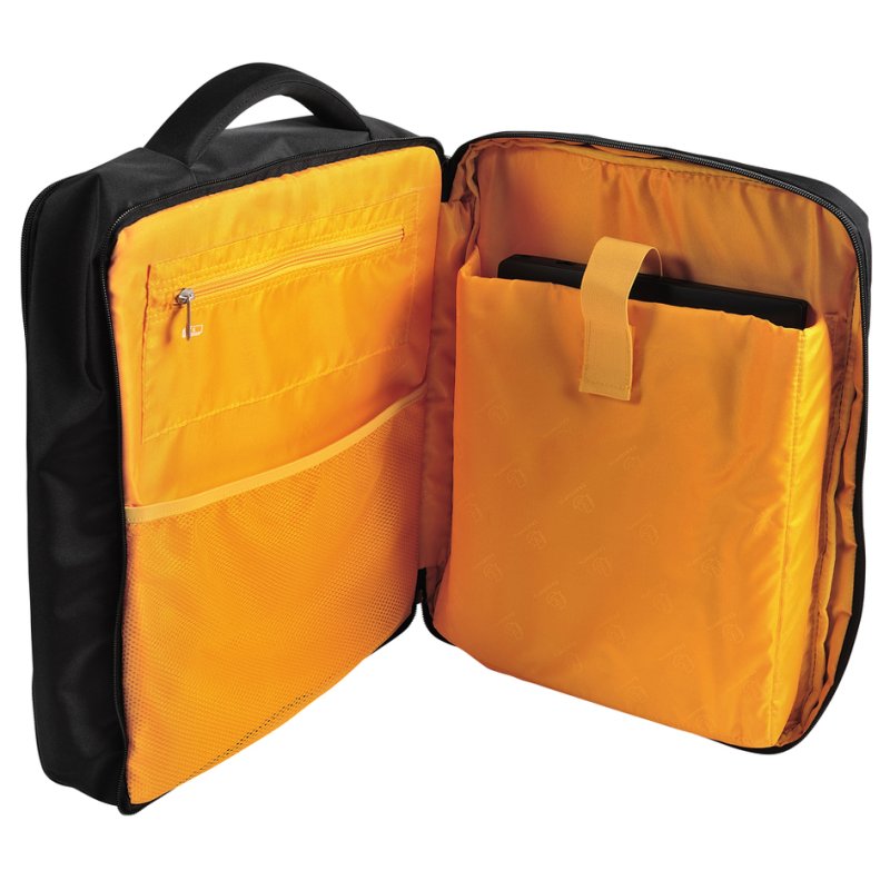 EXACOMPTA Dual EXACTIVE laptoptas, polyester, zwart, 15,6 inch