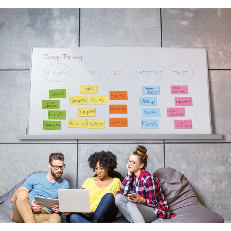 sigel whiteboard Meet up, magnétique, recto-verso, 900×1800 mm