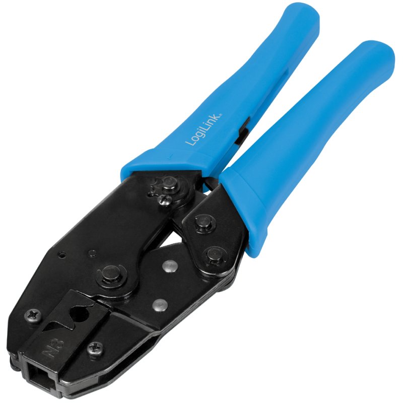 LogiLink crimping tool Cat.6/Cat.6A, plastic handle blue, 220 mm