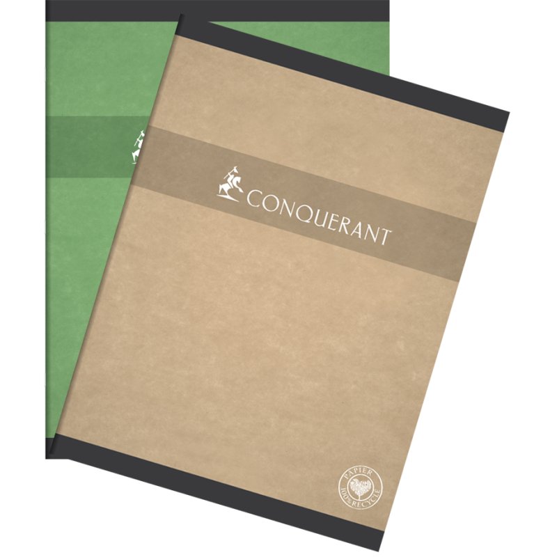 CONQUÉRANT SEPT cahier recyclé, 240×320 mm, ligné, 10 pièces