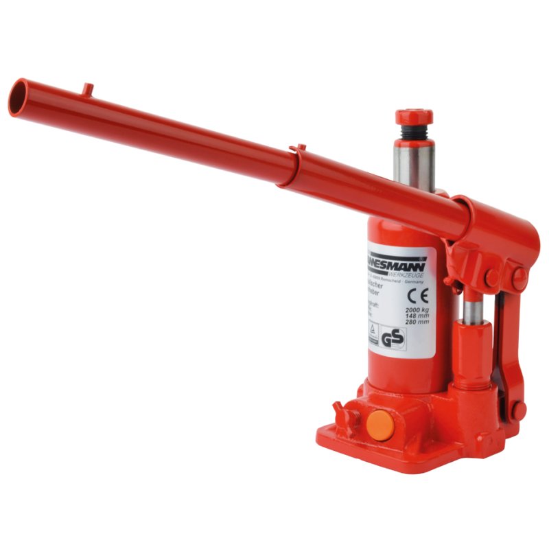 BRÜDER MANNESMANN cric hydraulique, capacité 5 tonnes, rouge