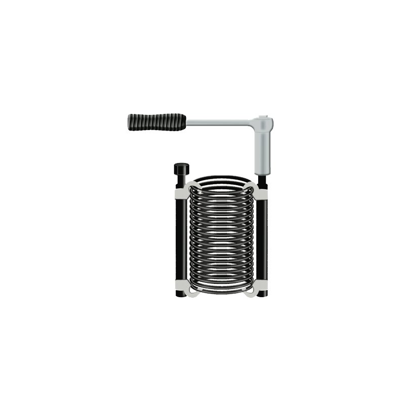 BRÜDER MANNESMANN Fe clamp, 300 mm clamping range, black/silver