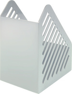 helit staande documentenhouder the tower gate, A5, lichtgrijs, polystyrol