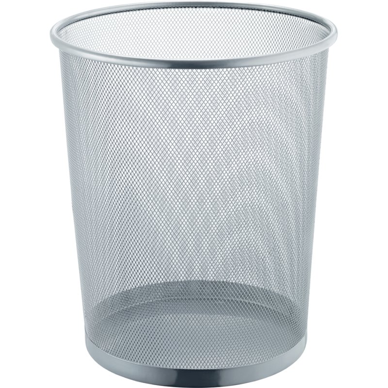 helit prullenbak Circle Network, 23 liter, zwart, draadmetaal