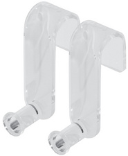 Sigel flipcharthaken voor Meet up tafels, acryl transparant, 2 stuks