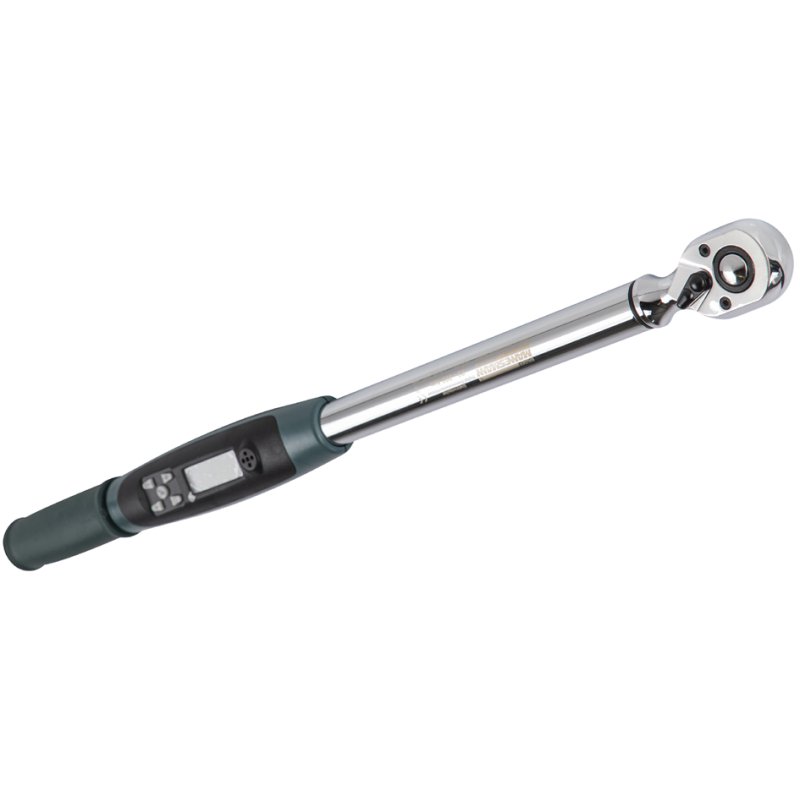 BRÜDER MANNESMANN GREEN LINE electronic torque wrench, 12.5 mm, 20-200 Nm, LCD display