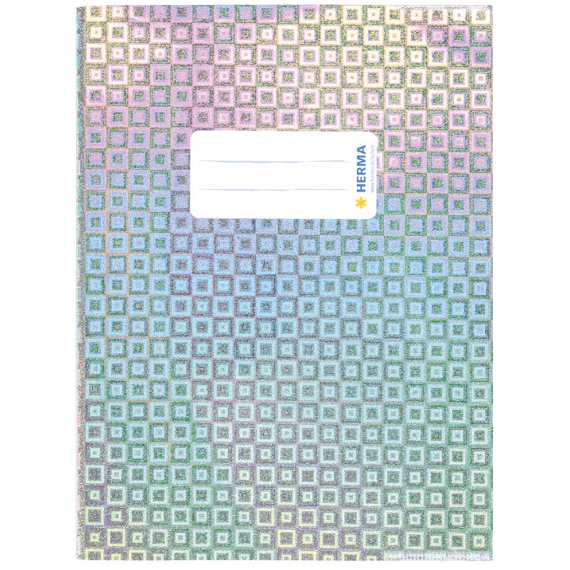 HERMA glamour storage folder A5, silver, holographic gloss foil