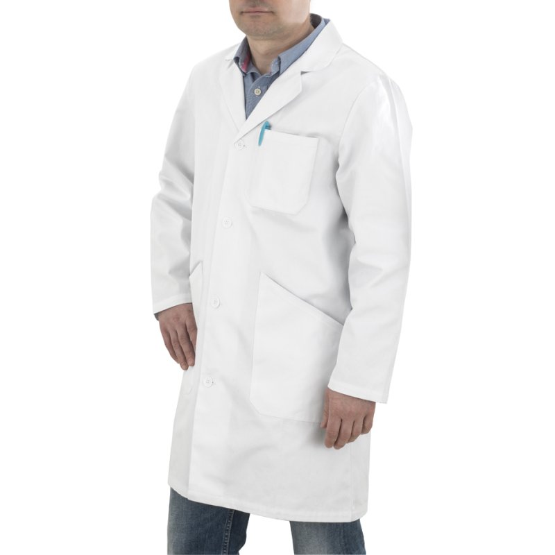 Wonday tablier en coton, 240 g/m², taille L, blanc