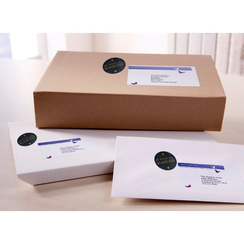 AVERY Zweckform promotieetiketten Kerst, zwart, 38 mm, 200 stuks