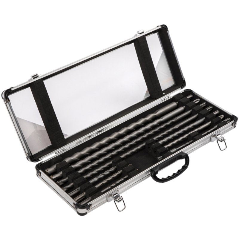 BRÜDER MANNESMANN masonry drill bit set, SDS-Plus, in case