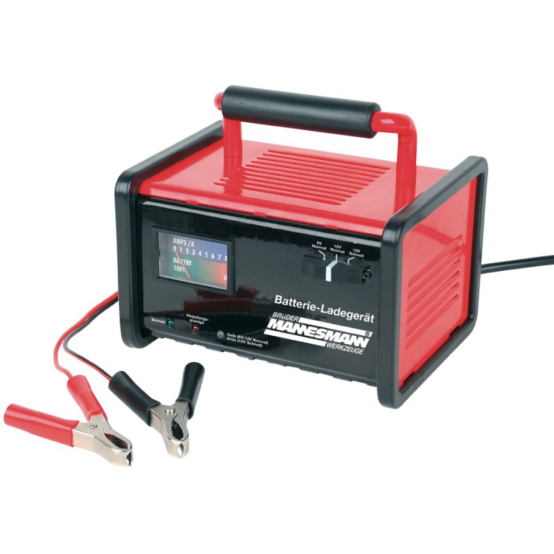 BRÜDER MANNESMANN chargeur d'accumulateurs, 8A, 6V/12V, batteries de véhicules