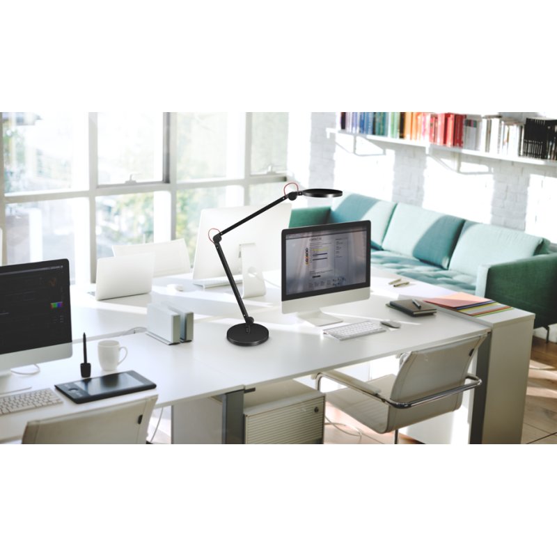 CEP Lampe de bureau LED GIANT, noir, 11 watts, commande tactile