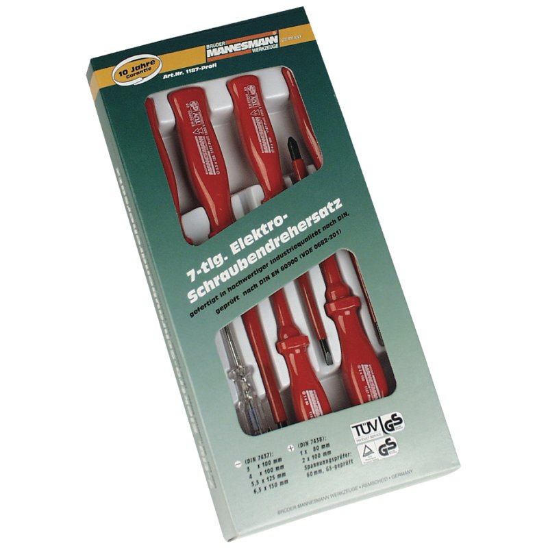 BRÜDER MANNESMANN VDE screwdrivers, chrome-vanadium steel