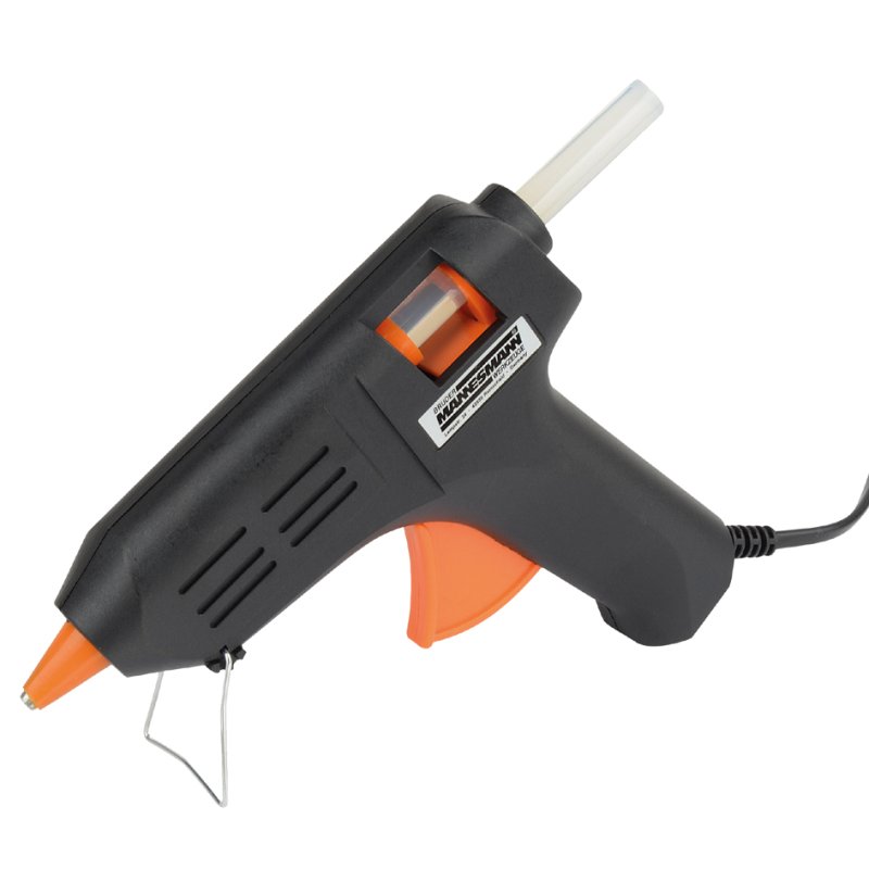 BRÜDER MANNESMANN pistolet à colle thermofusible, avec mallette, noir/orange, 15 Watt
