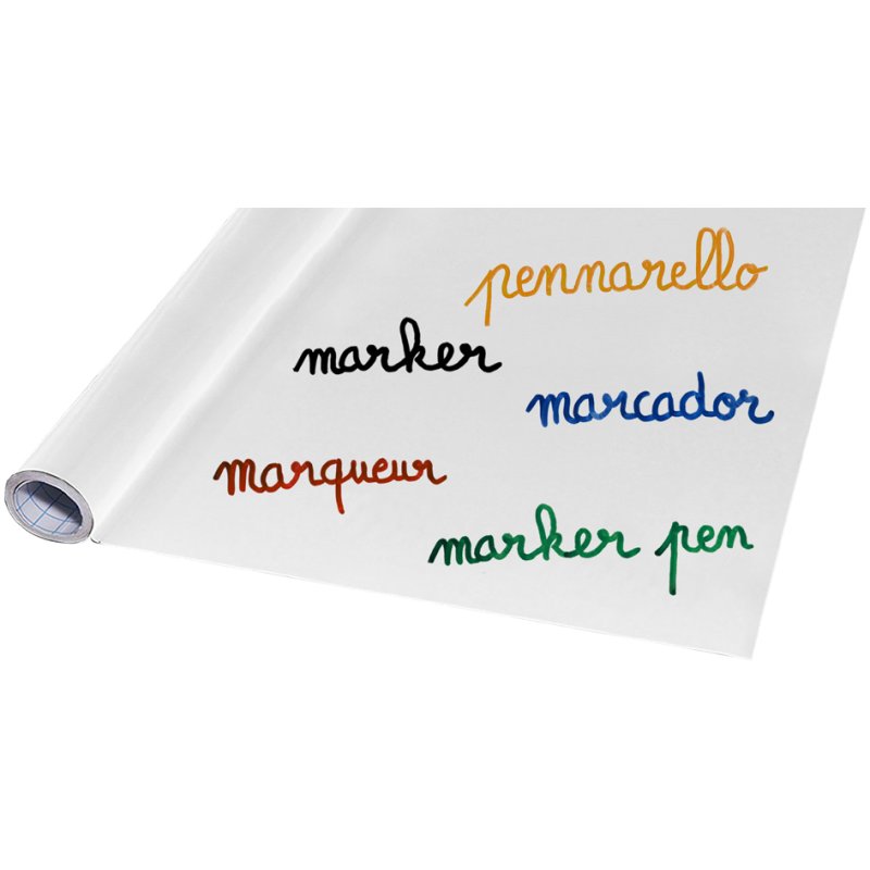 Wonday film tableau blanc adhésif, blanc, 60×200 cm
