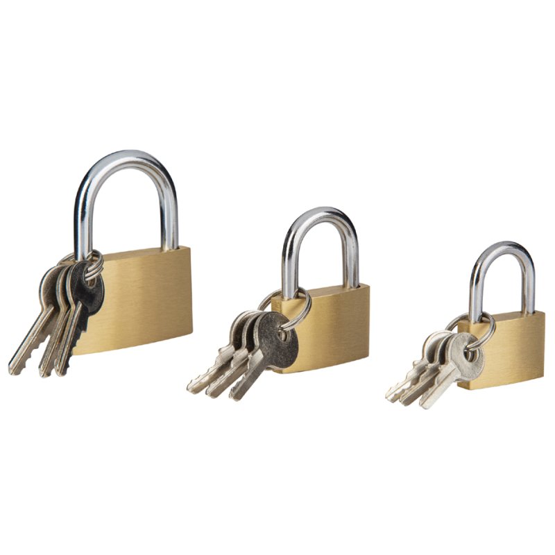 BRÜDER MANNESMANN ensemble de cadenas 3 pièces, laiton, anse courte
